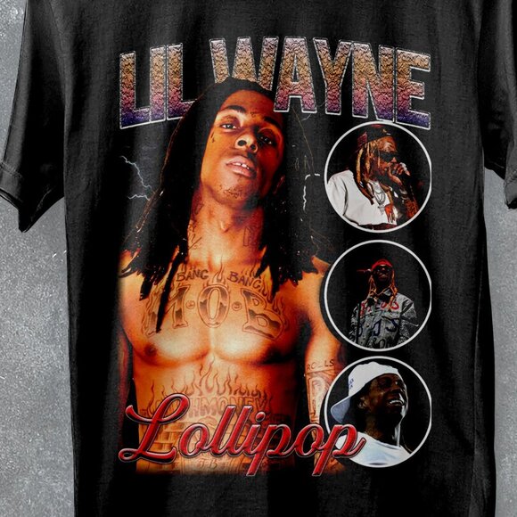 Lil Wayne Bootleg Lollipop Tha Carter III Rap Music Graphic Fan T-Shirt 166 - Picture 2 of 5
